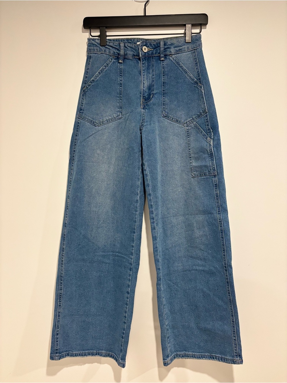 KanCan Los Angeles High Rise Wide Baggy Leg Carpenter Jeans Size 23